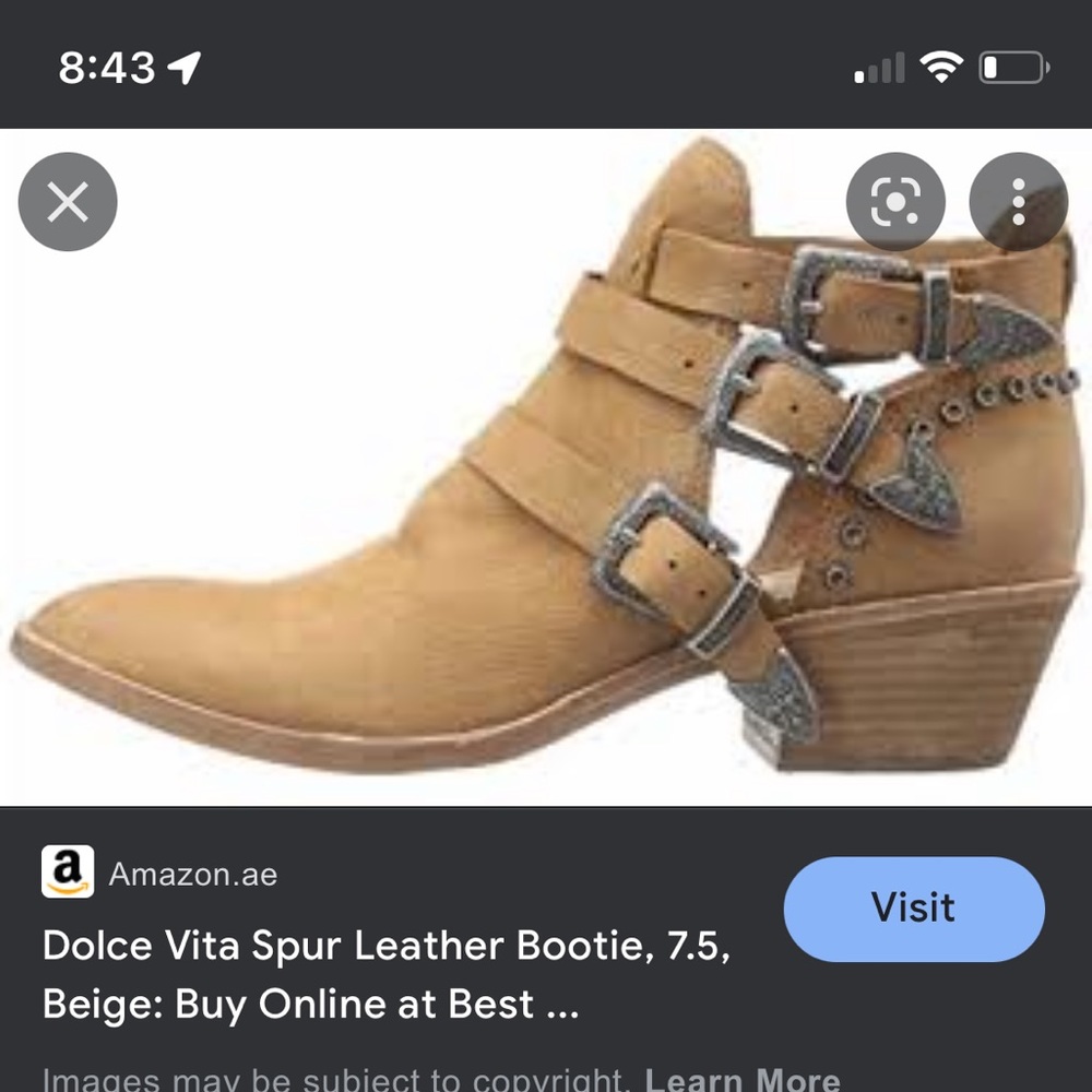 Dolce vita western spur booties